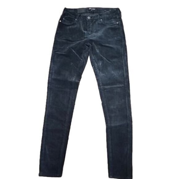 Dear John Jeans Mid-rise black Corduroy Metro Jegging NWT Women's 27 - Picture 1 of 9